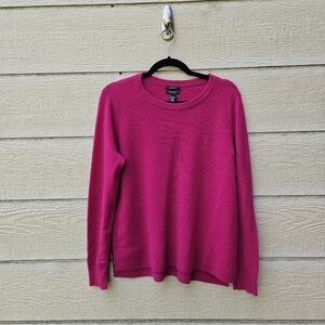 Halogen hot pink cashmere sweater size large